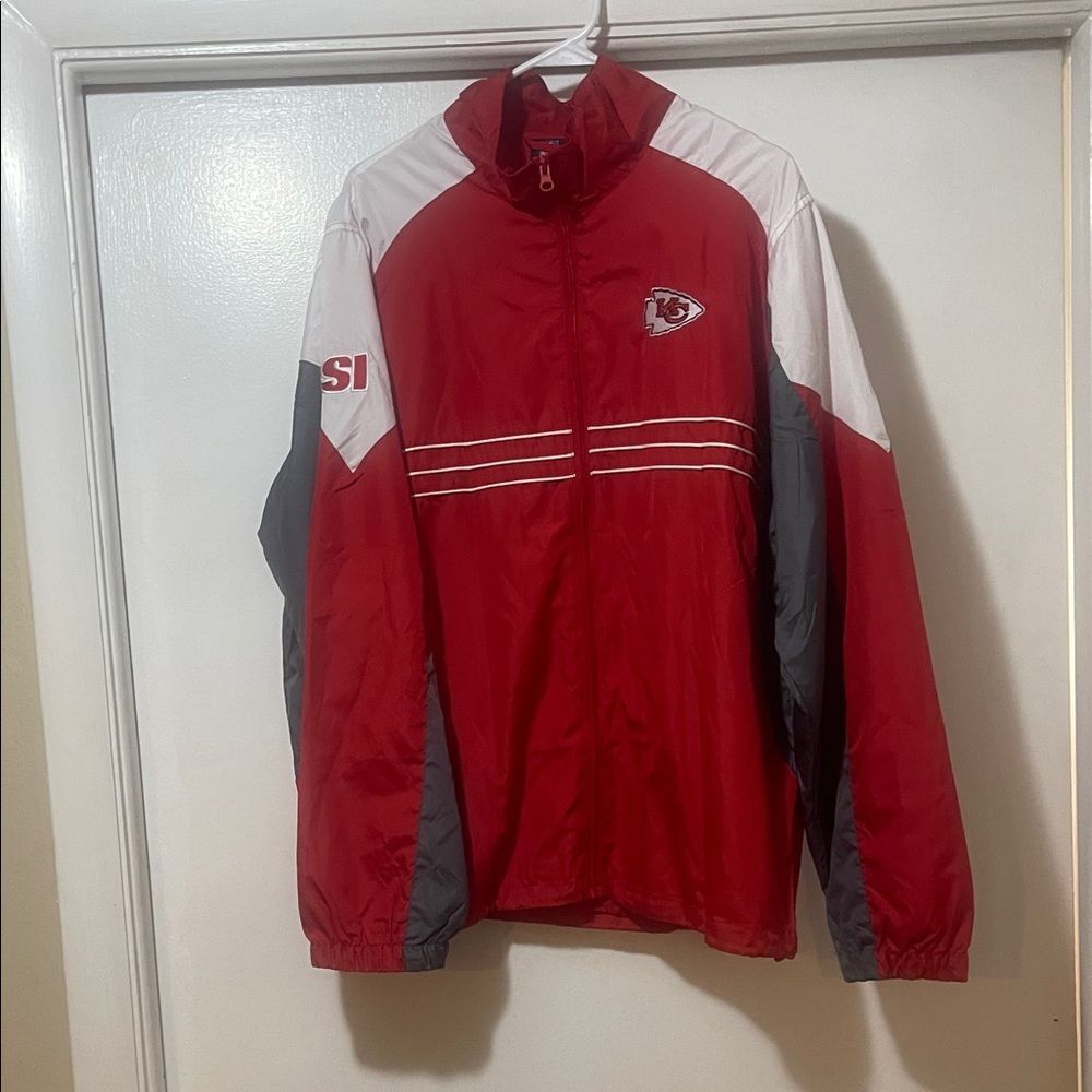 Reebok, Kansas City Chiefs windbreaker jacket, size large